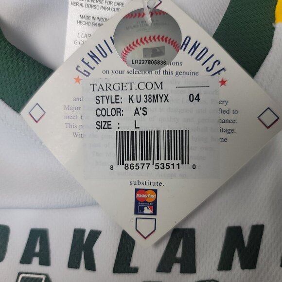 Oakland A's Athletics MLB Baseball Shirt Boys Large 12 - 14 NEW - Picture 7 of 8